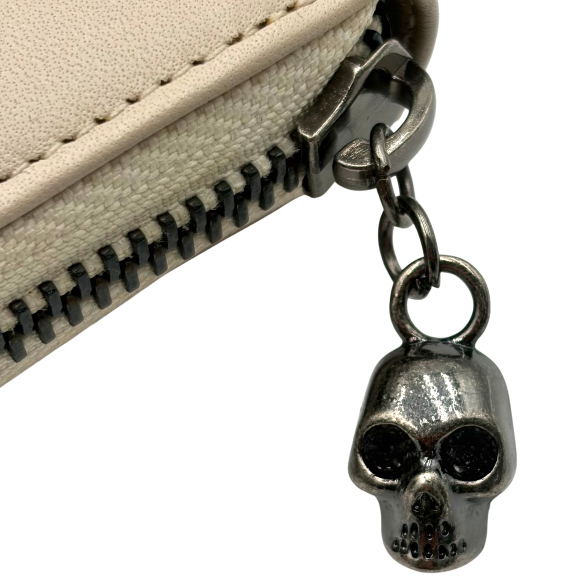Cartera Alexander McQueen Skull Beige