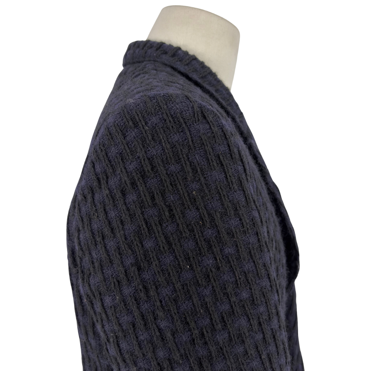 Saco Y's for Men Peak Lapel Knit Navy