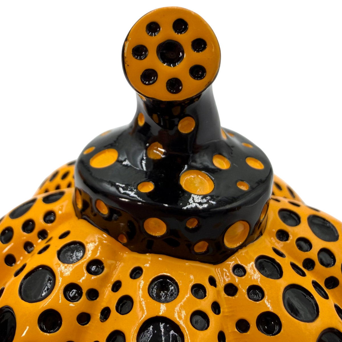 Escultura decorativa Yayoi Kusama Calabaza Amarillo