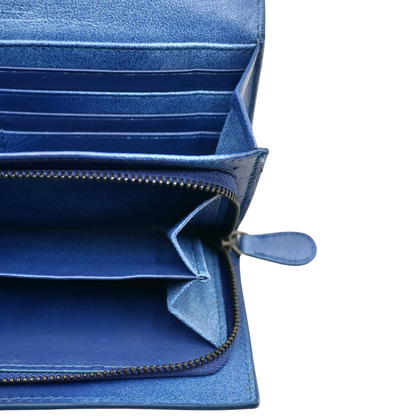 Cartera Bottega Veneta Intrecciato Azul