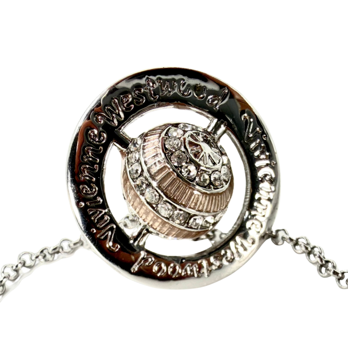 Collar Vivienne Westwood Saturn Plateado