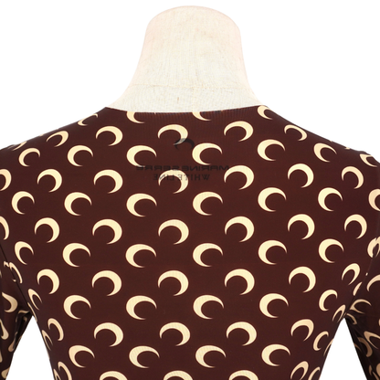 Top Marine Serre Moon Print Brown