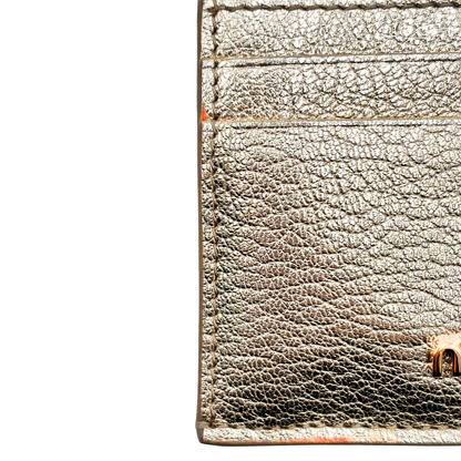 Tarjetero Miu Miu Dorado