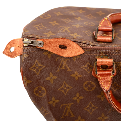 Bolsa Louis Vuitton Speedy Duffle 35 Brown Canvas Monogram