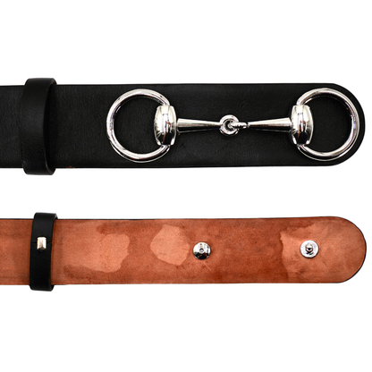 Cinturon Gucci Horsebit Negro