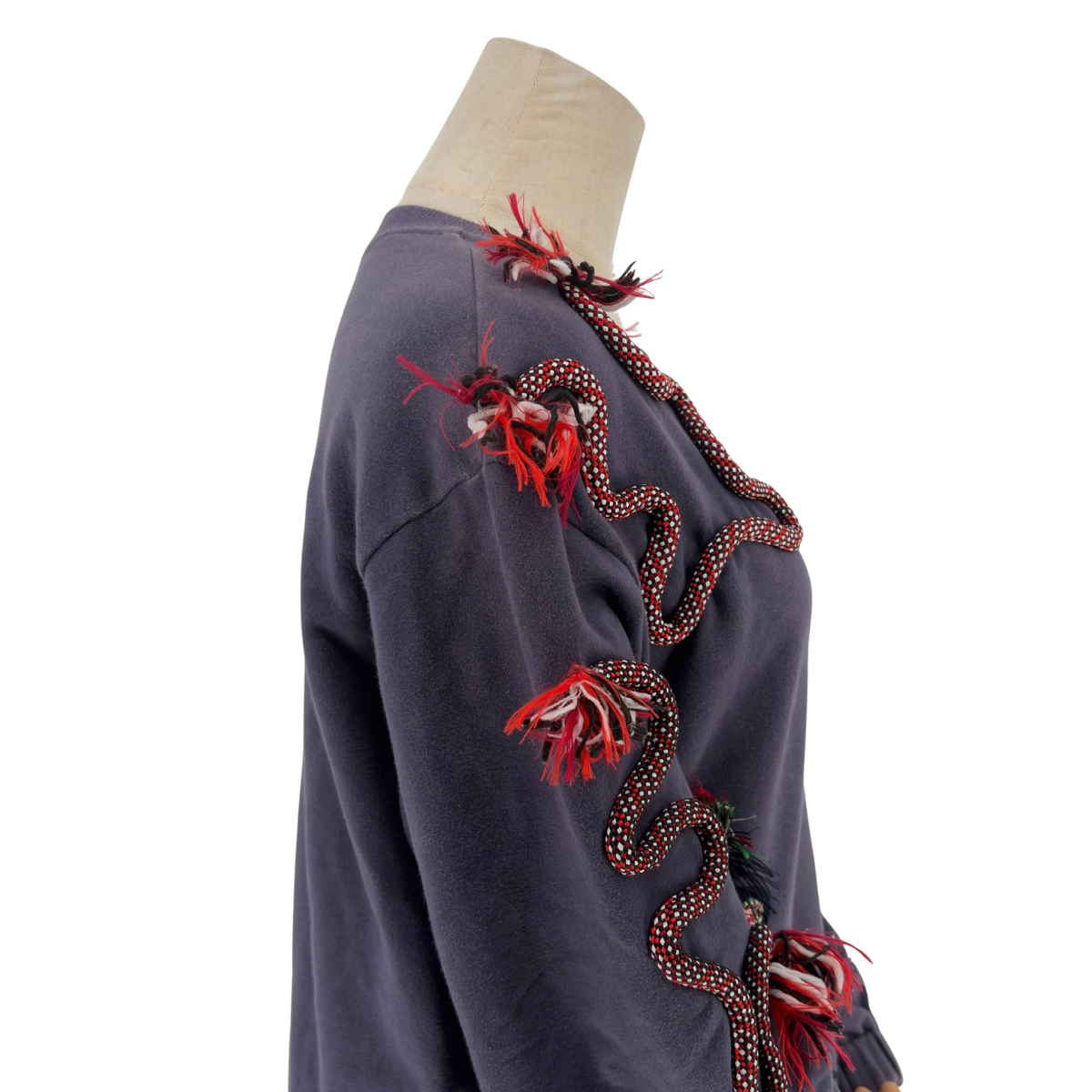 Sudadera Stella McCartney Snake Bordado Azul Marino