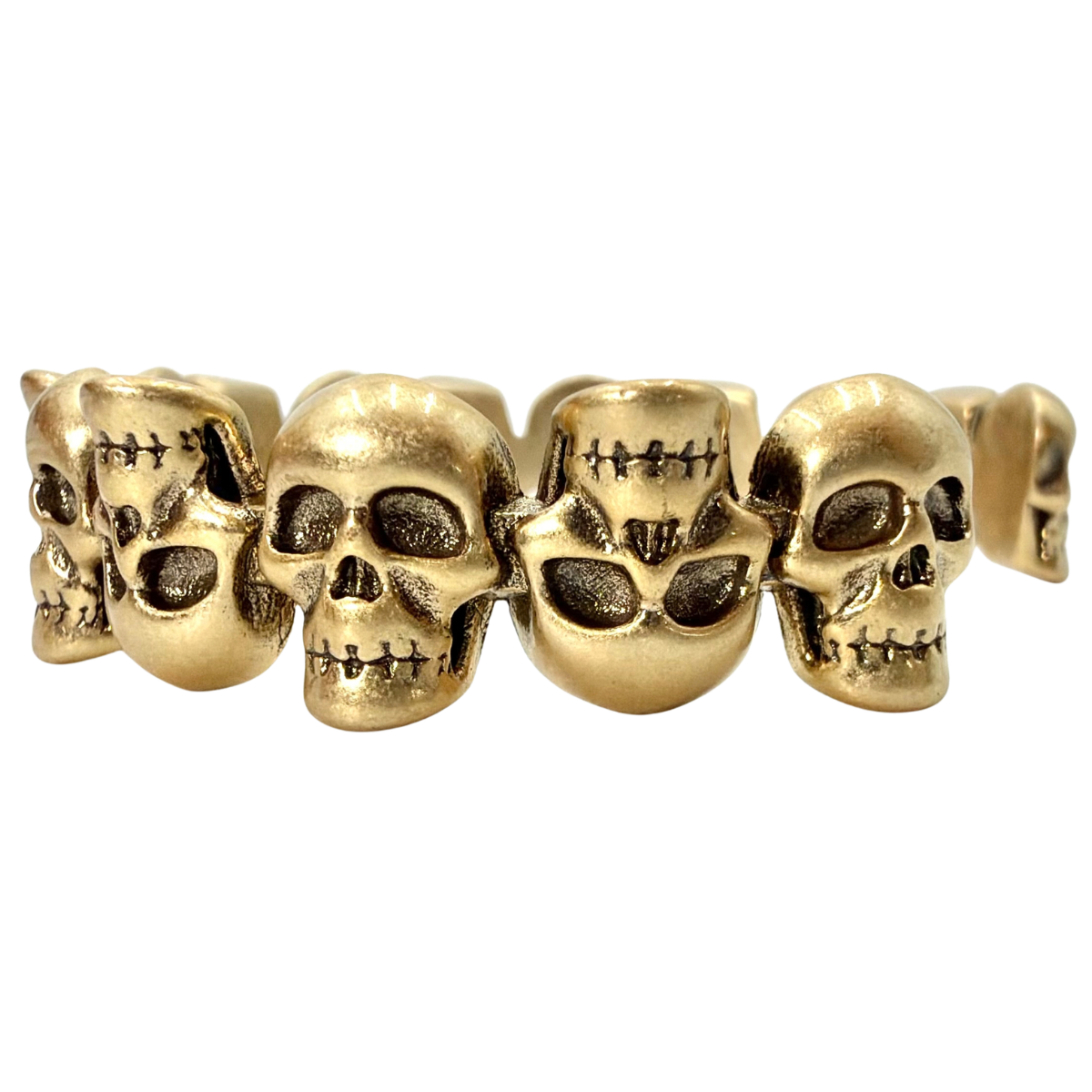 Pulsera Alexander McQueen Skull Dorado