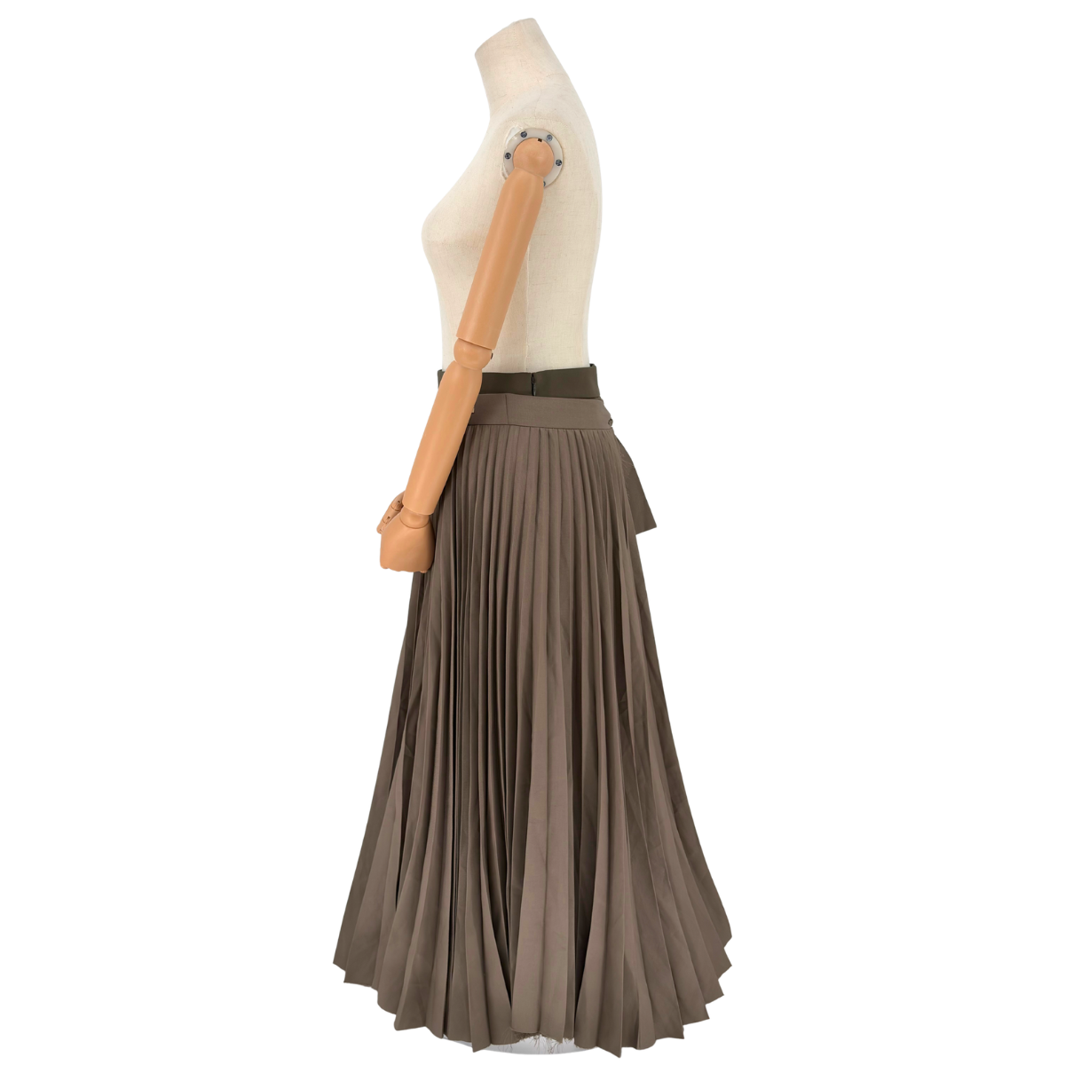 Falda Mihara Yasuhiro MMY Pleated Gris