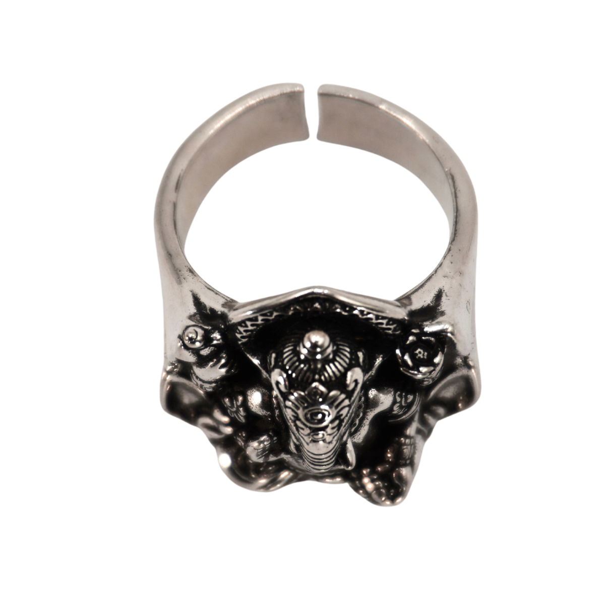 Silver Ganesha Ring