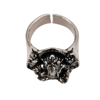 Silver Ganesha Ring