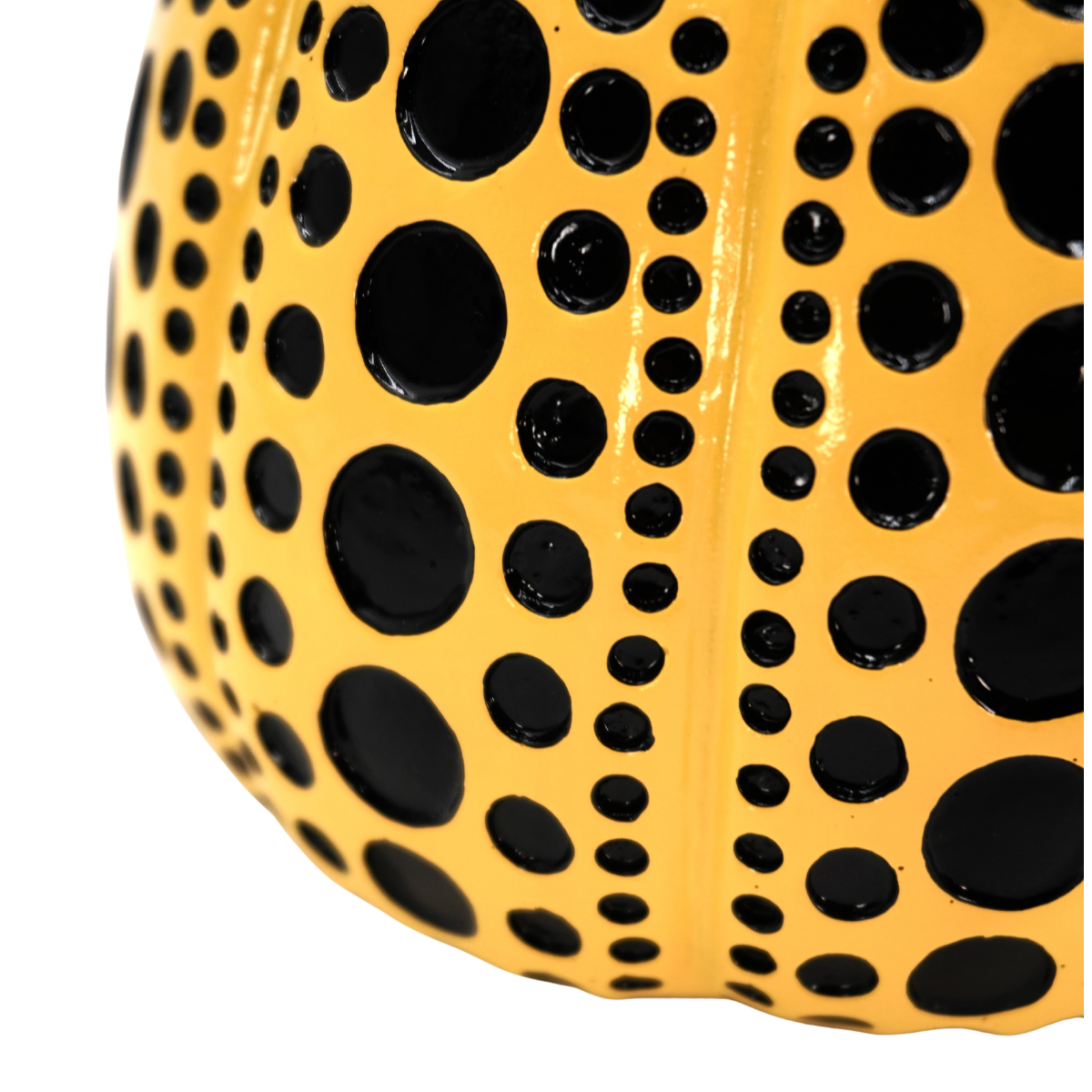 Pumpkin Yellow Dots Sculpture