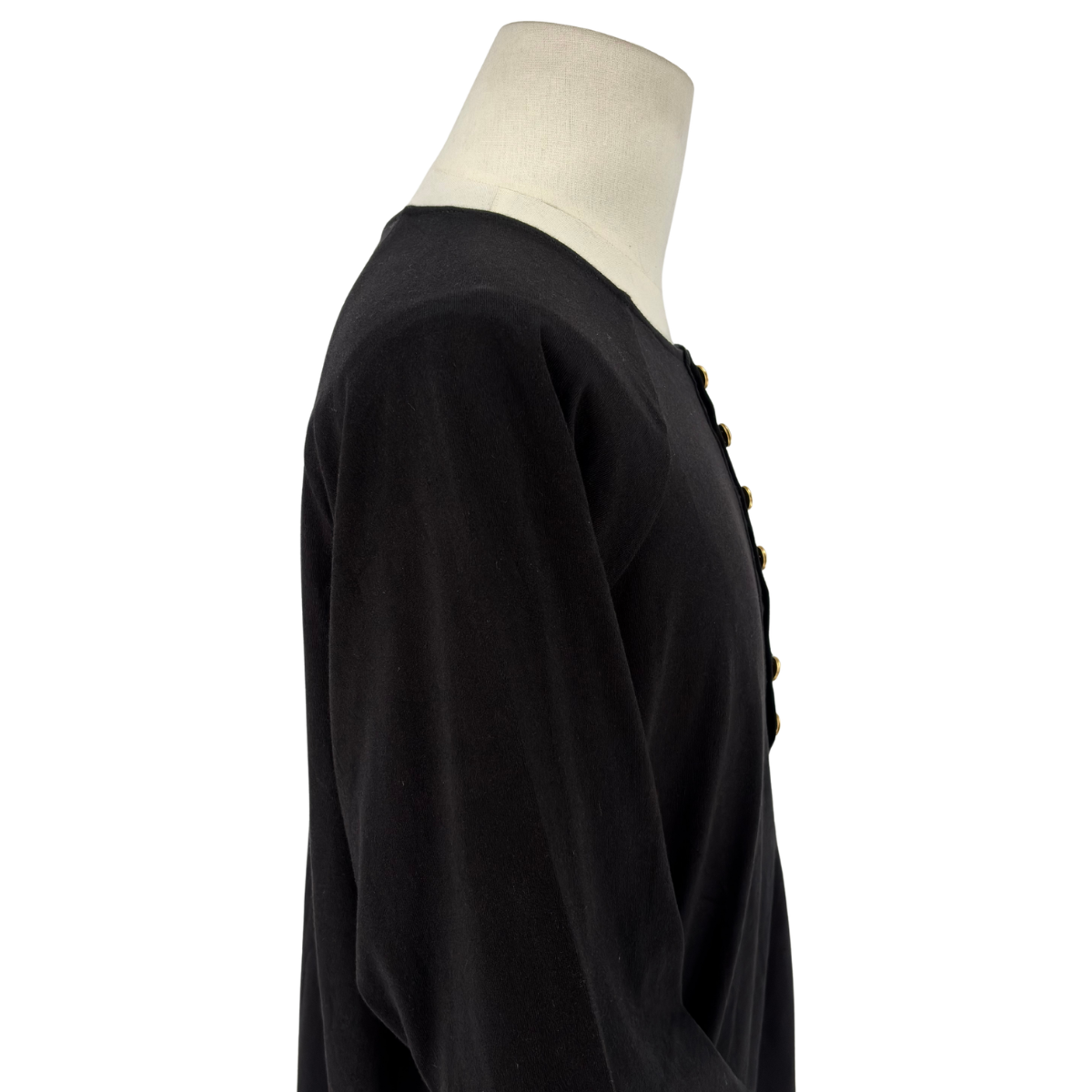 Playera Yohji Yamamoto Henley Negro