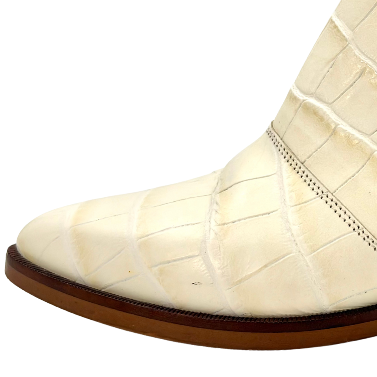 Botines MM6 Maison Margiela Leather Croc Metallic