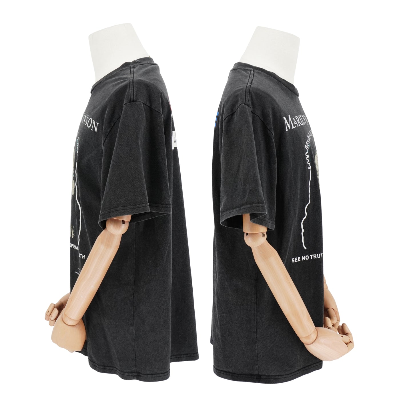 Playera Vintage Marilyn Manson Triple face