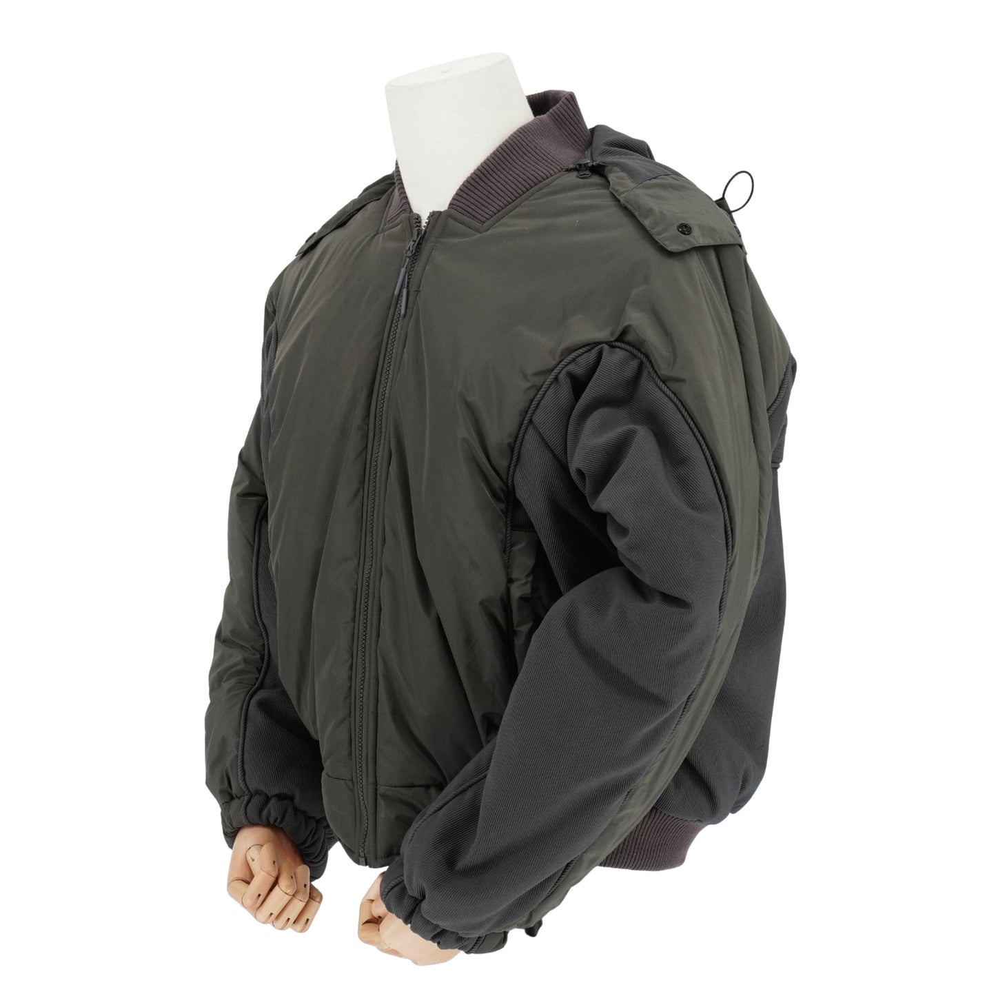 Chamarra Bomber Hyein Seo Hybrid Nylon Ribbed