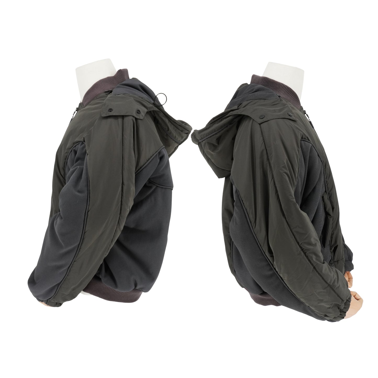 Chamarra Bomber Hyein Seo Hybrid Nylon Ribbed