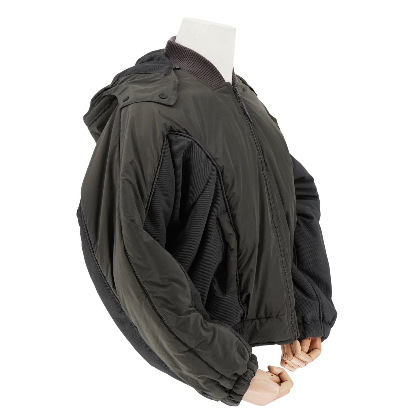 Chamarra Bomber Hyein Seo Hybrid Nylon Ribbed