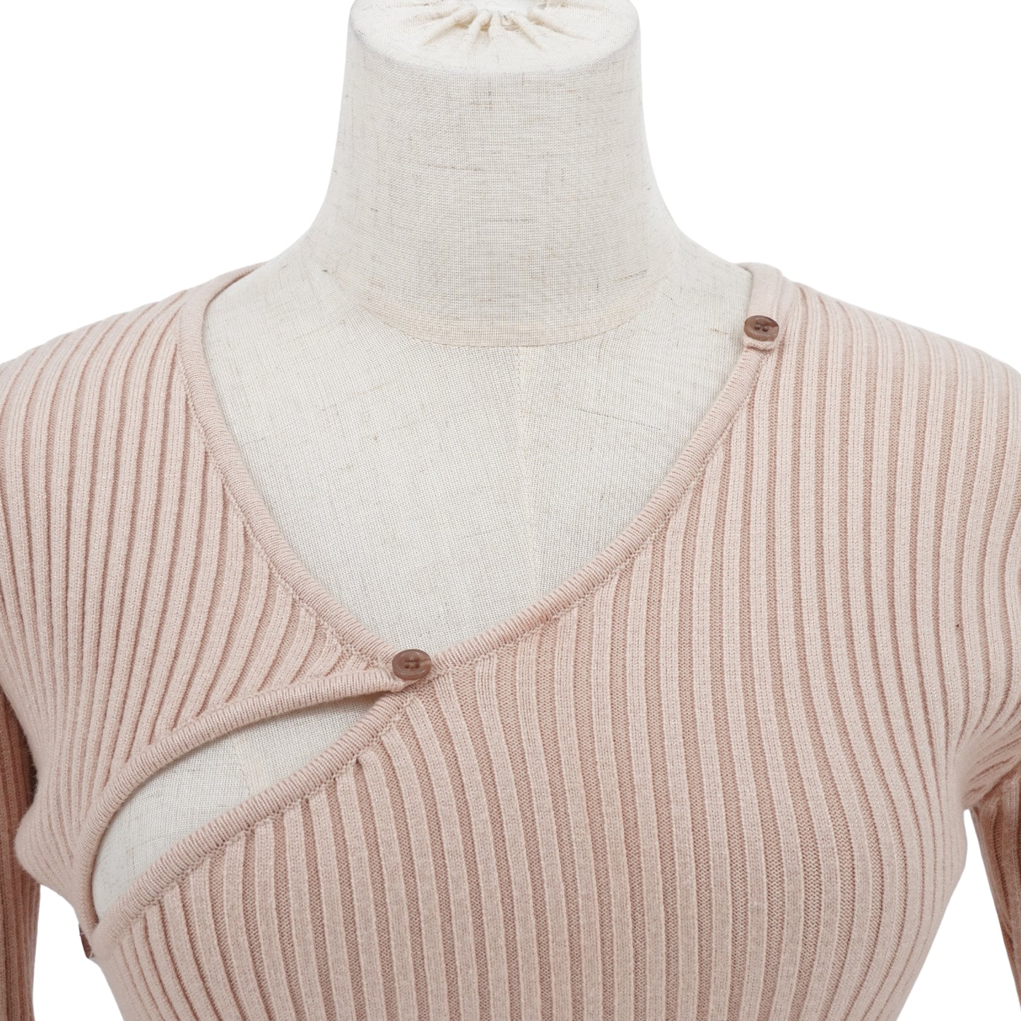 Blusa Jacquemus Irregular Cut-out Ribbed Knit