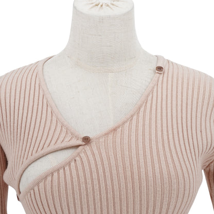 Blusa Jacquemus Irregular Cut-out Ribbed Knit