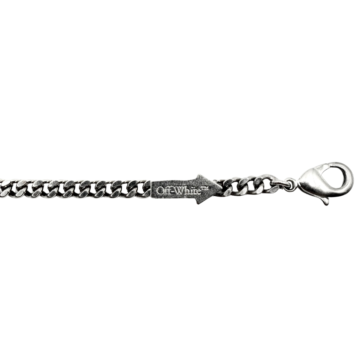 Pulsera Off-White Logo Plateado