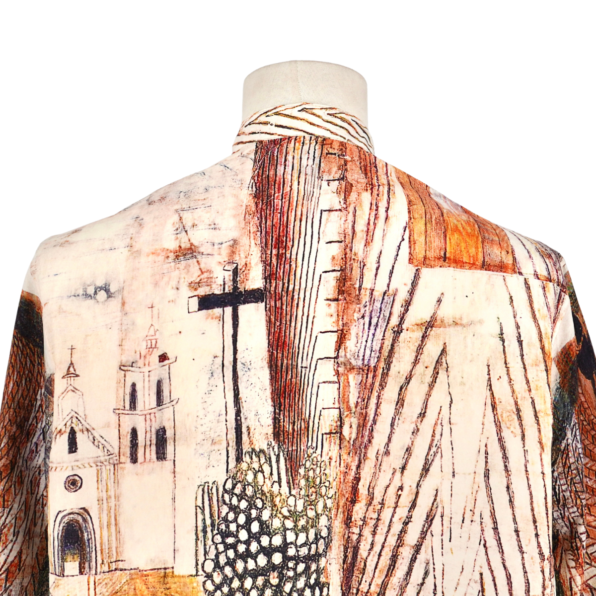 Camisa Lemaire Paisaje Arquitectónico Multicolor