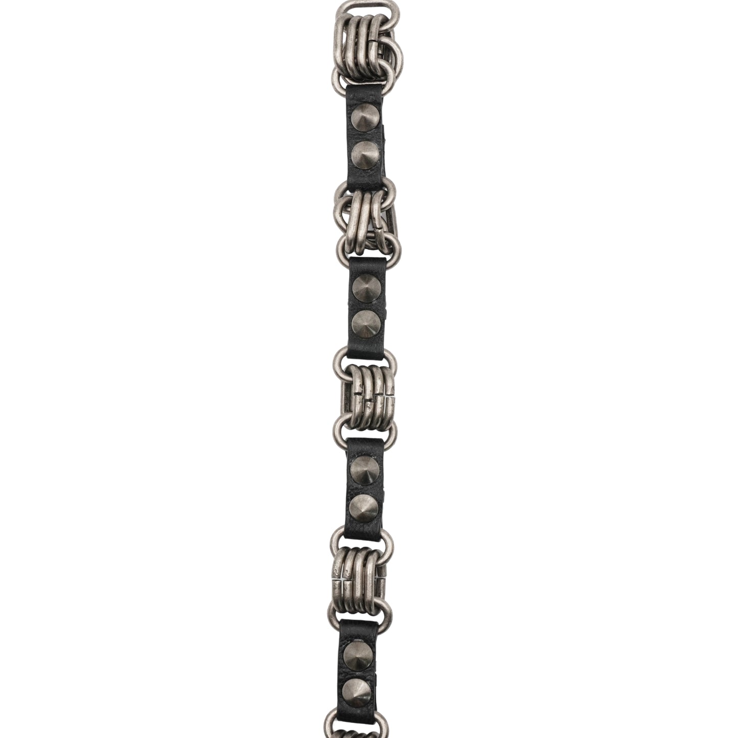 Cinturón Rick Owens Cinturón Multi Ring de Piel con Estoperoles