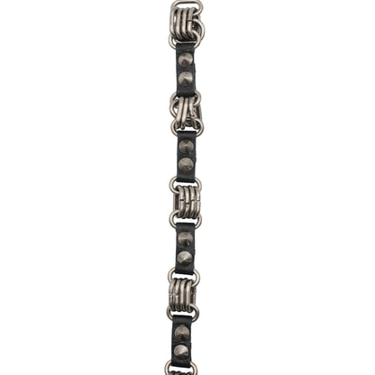 Cinturón Rick Owens Cinturón Multi Ring de Piel con Estoperoles