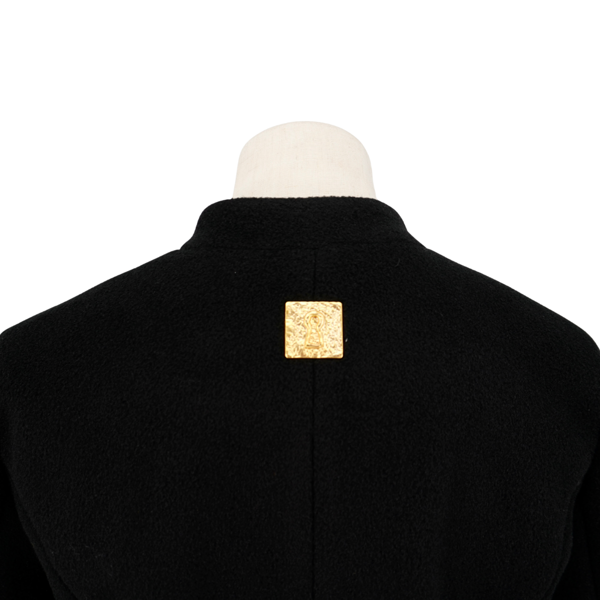 Abrigo Negro Cashmere Schiaparelli