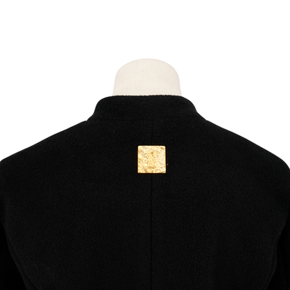 Abrigo Negro Cashmere Schiaparelli