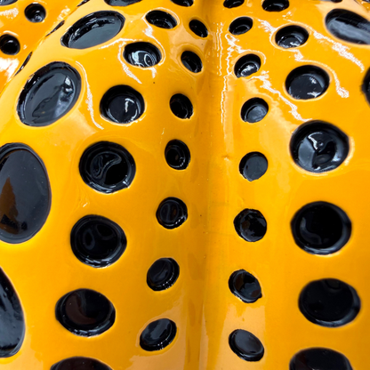 Escultura decorativa Yayoi Kusama Calabaza Amarillo