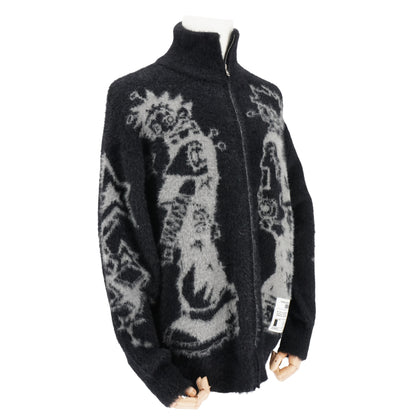 Suéter Mohair Brushed Cardigan