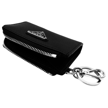 Wallets Prada Zipper Wallet Card Holder Black
