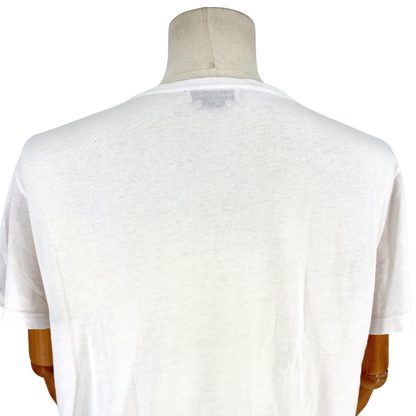 Playera Alexander McQueen London Map Skull Blanco