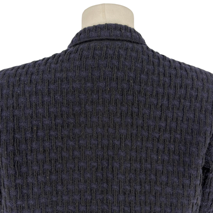 Saco Y's for Men Peak Lapel Knit Navy