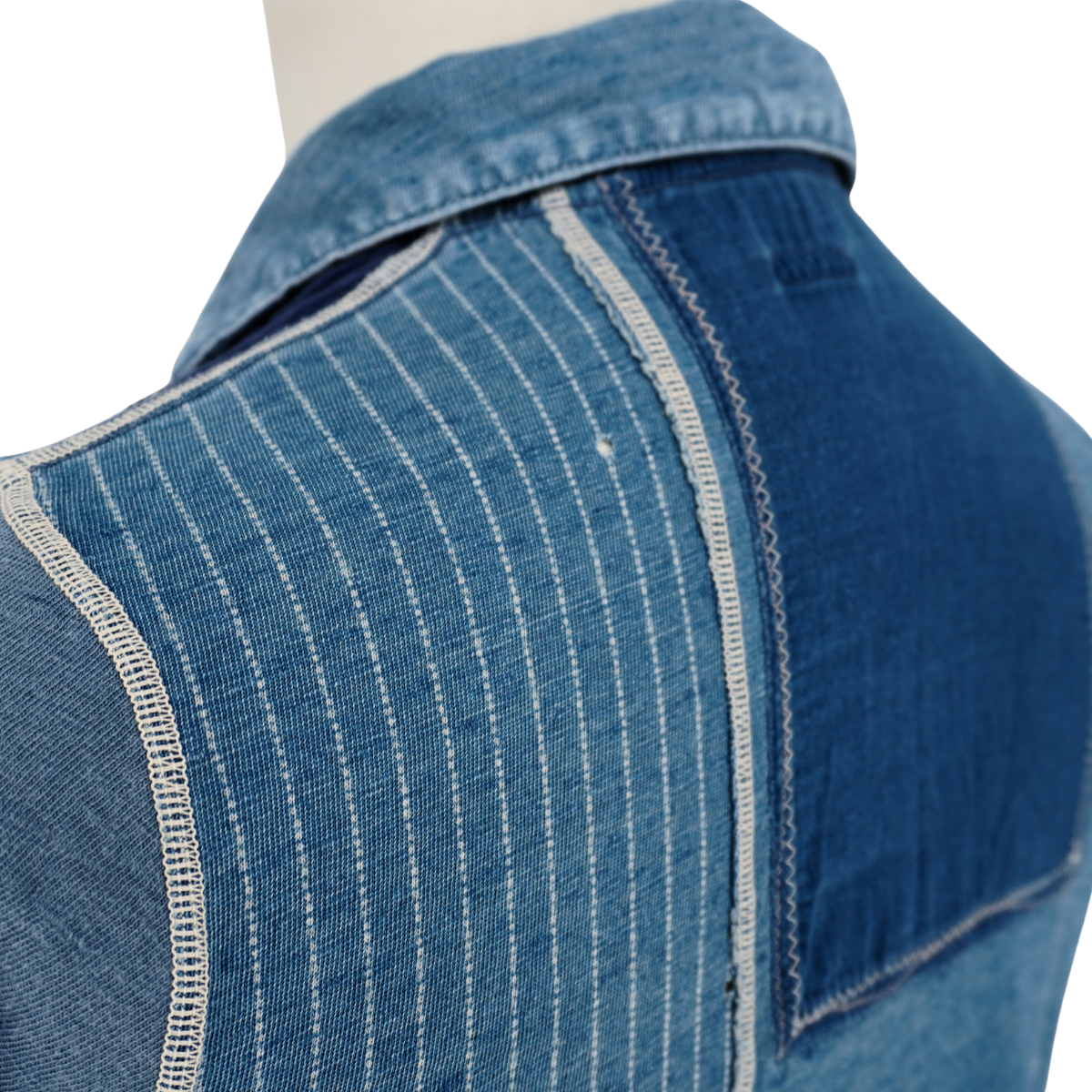 Camisa Kapital Denim Patchwork Pullover