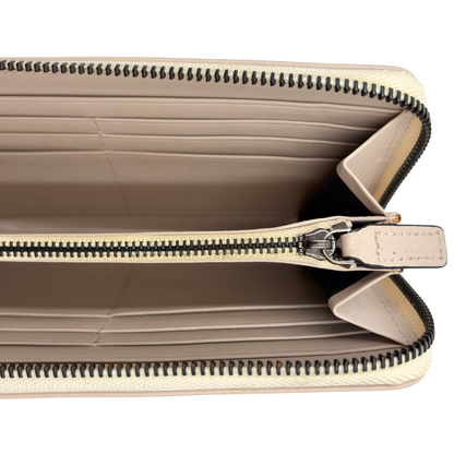 Cartera Alexander McQueen Skull Beige