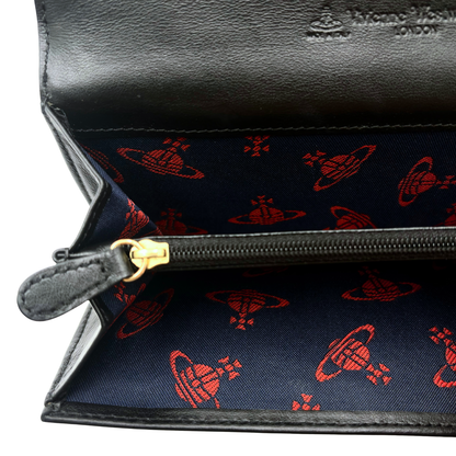 Cartera Vivienne Westwood Bone Negro