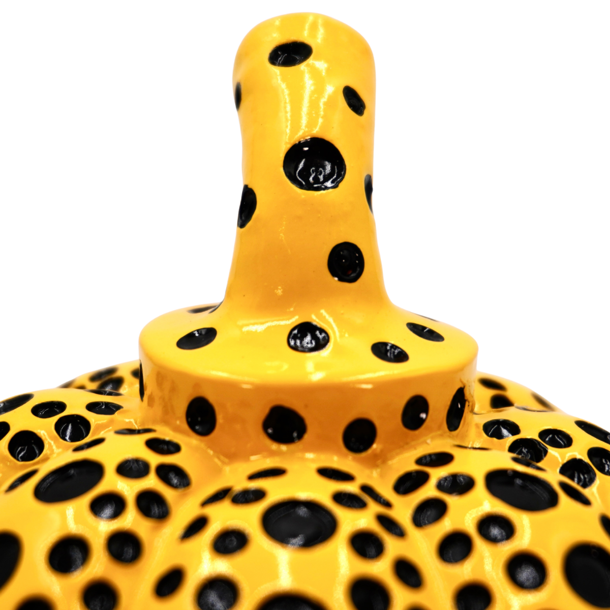 Pumpkin Yellow Dots Sculpture