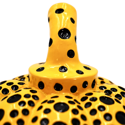 Pumpkin Yellow Dots Sculpture
