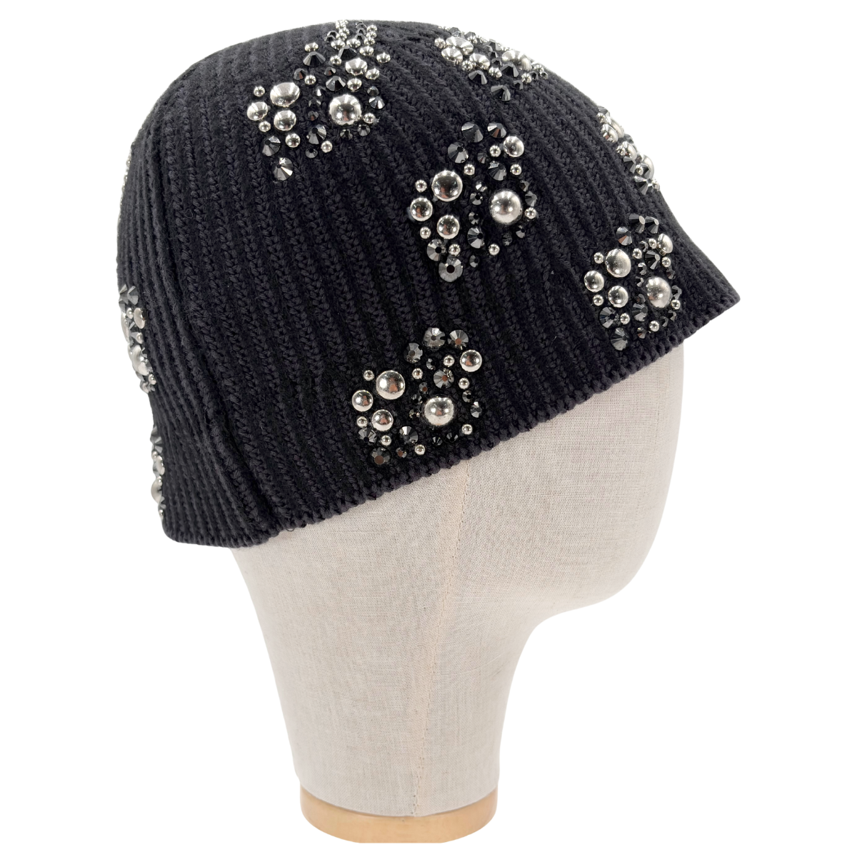 Gorro Atiissu Rhinestone Beanie Negro