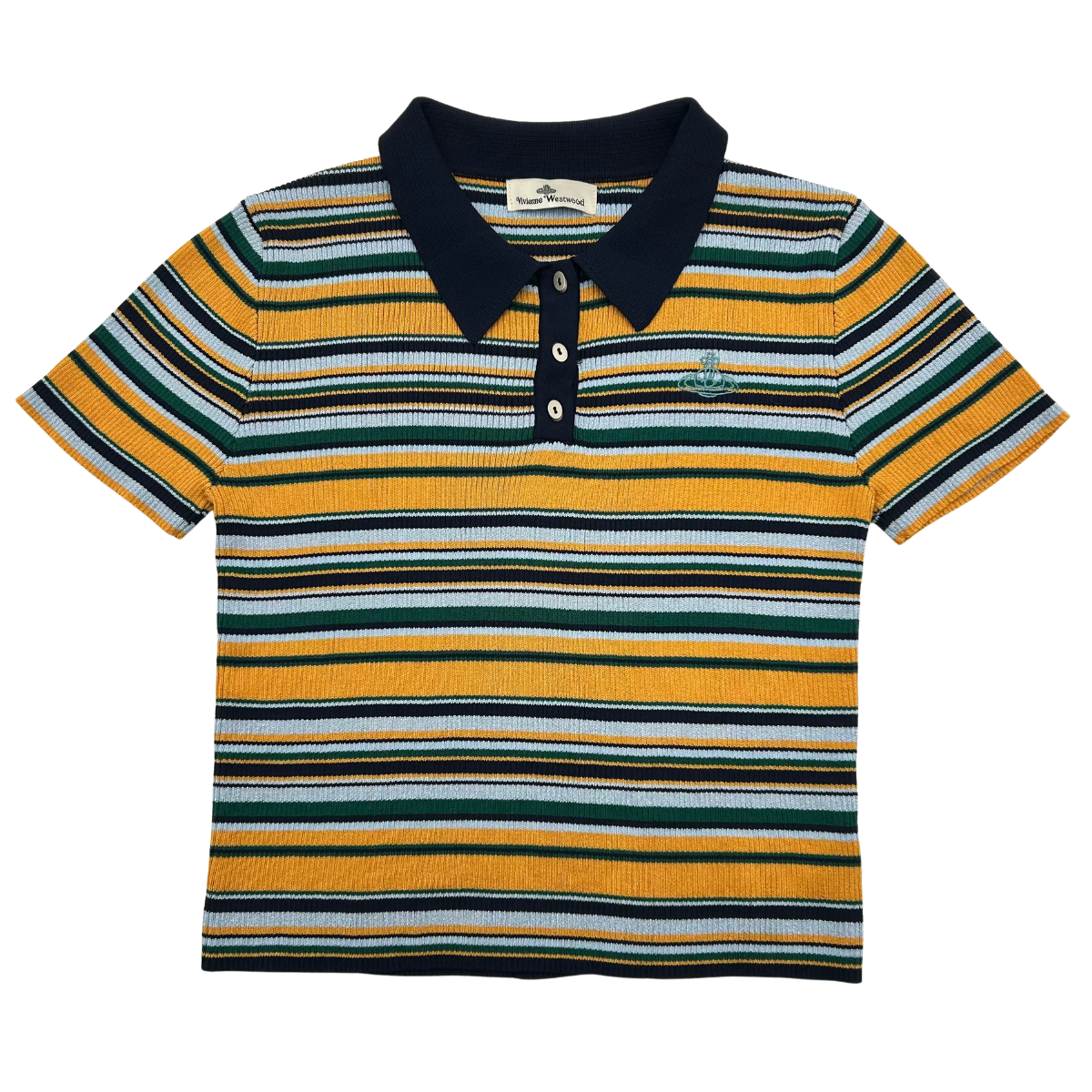 Playera Polo Vivienne Westwood Striped Knit