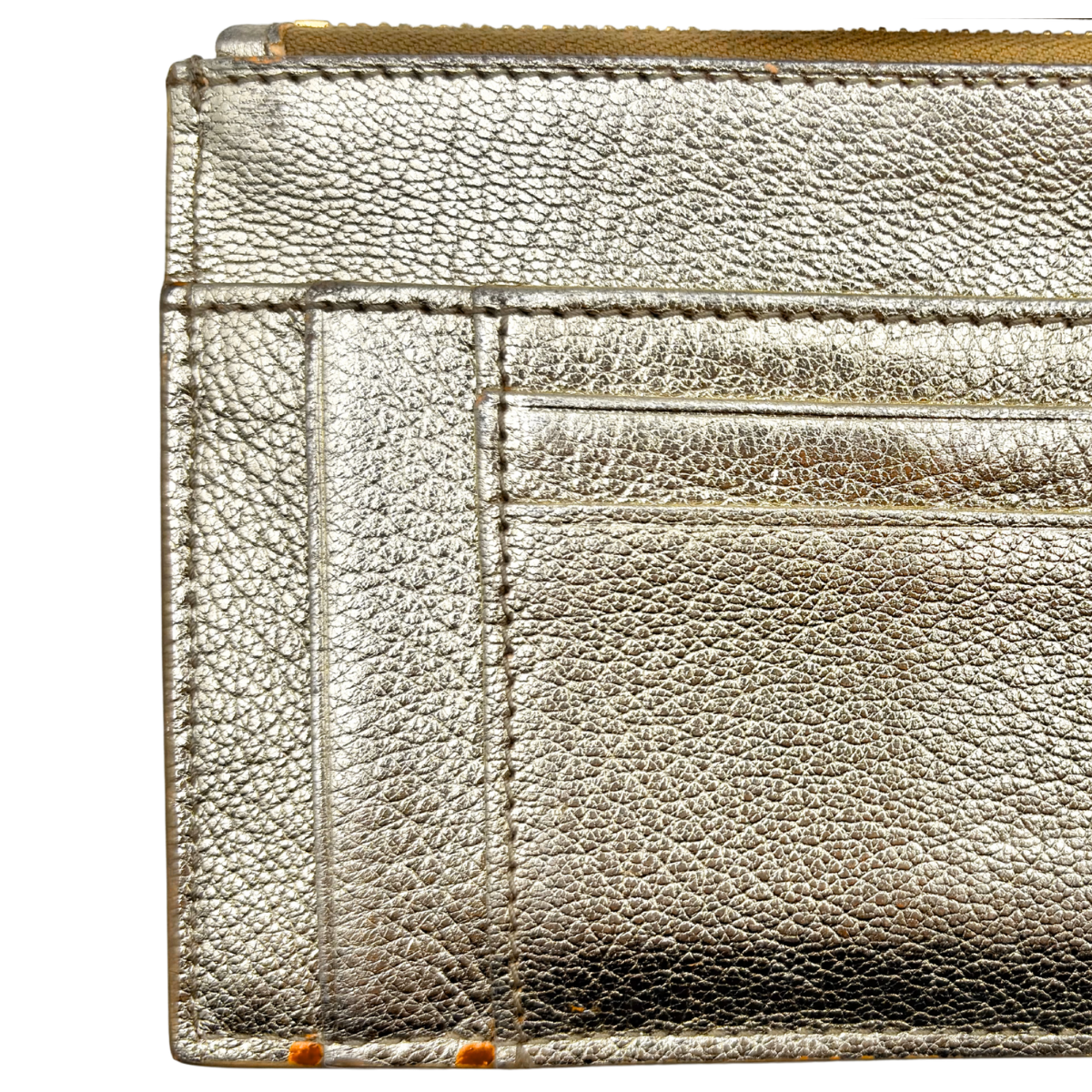 Tarjetero Miu Miu Dorado