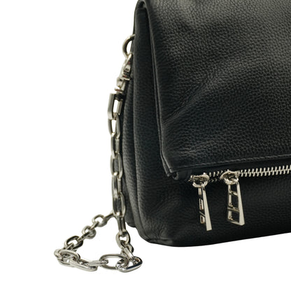 Zadig & Voltaire Bolsa Rock Clutch Grained Leather Black