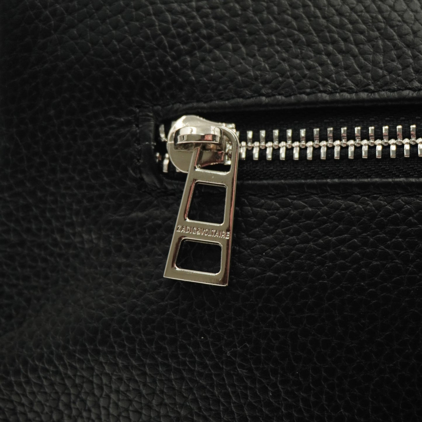 Zadig & Voltaire Bolsa Rock Clutch Grained Leather Black