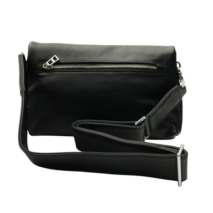 Zadig & Voltaire Bolsa Rock Clutch Grained Leather Black