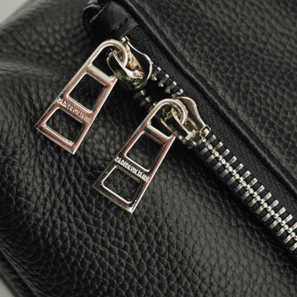Zadig & Voltaire Bolsa Rock Clutch Grained Leather Black