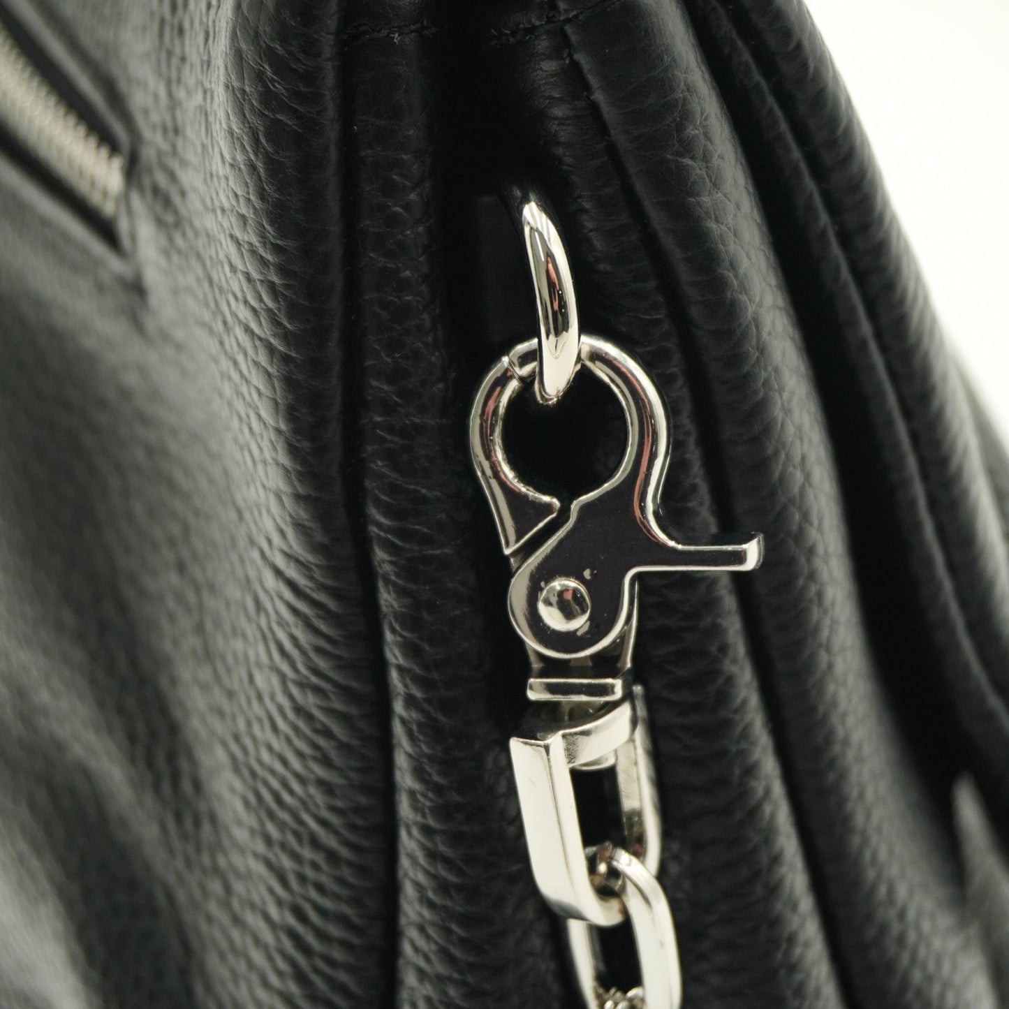 Zadig & Voltaire Bolsa Rock Clutch Grained Leather Black