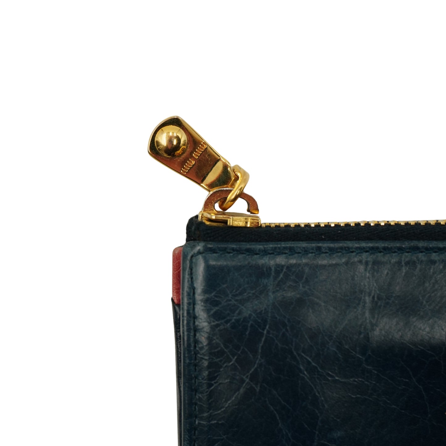 Cartera Miu Miu Vitello Shine Zip Around