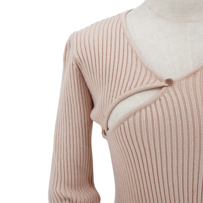 Blusa Jacquemus Irregular Cut-out Ribbed Knit
