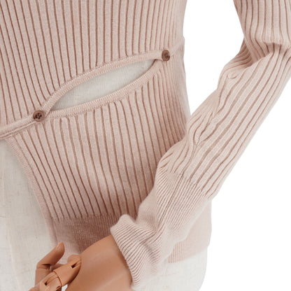 Blusa Jacquemus Irregular Cut-out Ribbed Knit